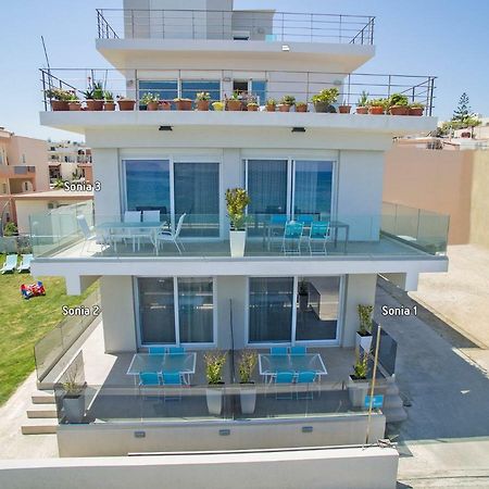 Sonja Beachfront Apartments Kato Daratso Bagian luar foto