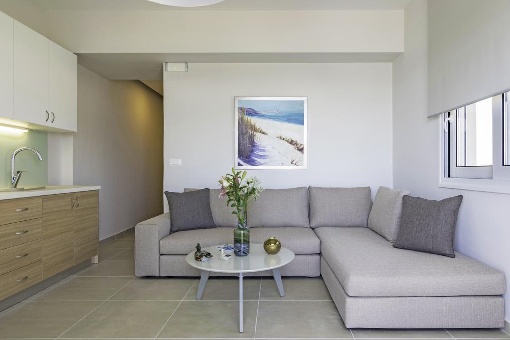 Sonja Beachfront Apartments Kato Daratso Bagian luar foto