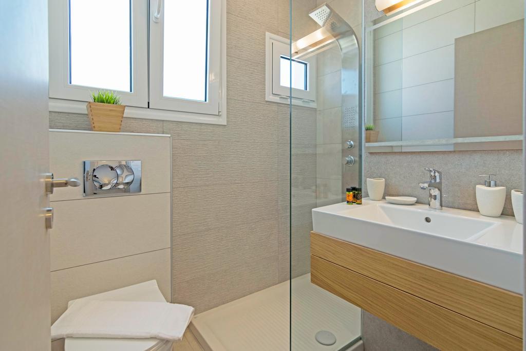 Sonja Beachfront Apartments Kato Daratso Bagian luar foto