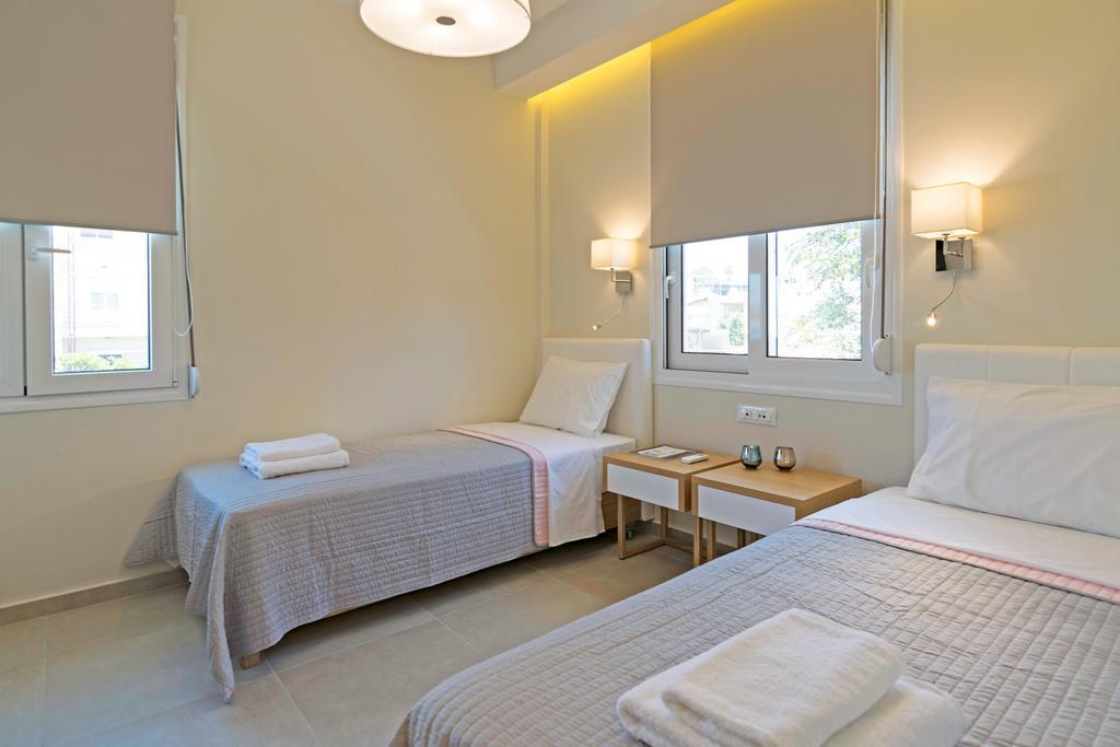 Sonja Beachfront Apartments Kato Daratso Bagian luar foto