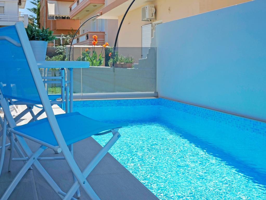 Sonja Beachfront Apartments Kato Daratso Bagian luar foto