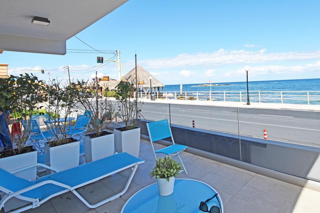 Sonja Beachfront Apartments Kato Daratso Bagian luar foto