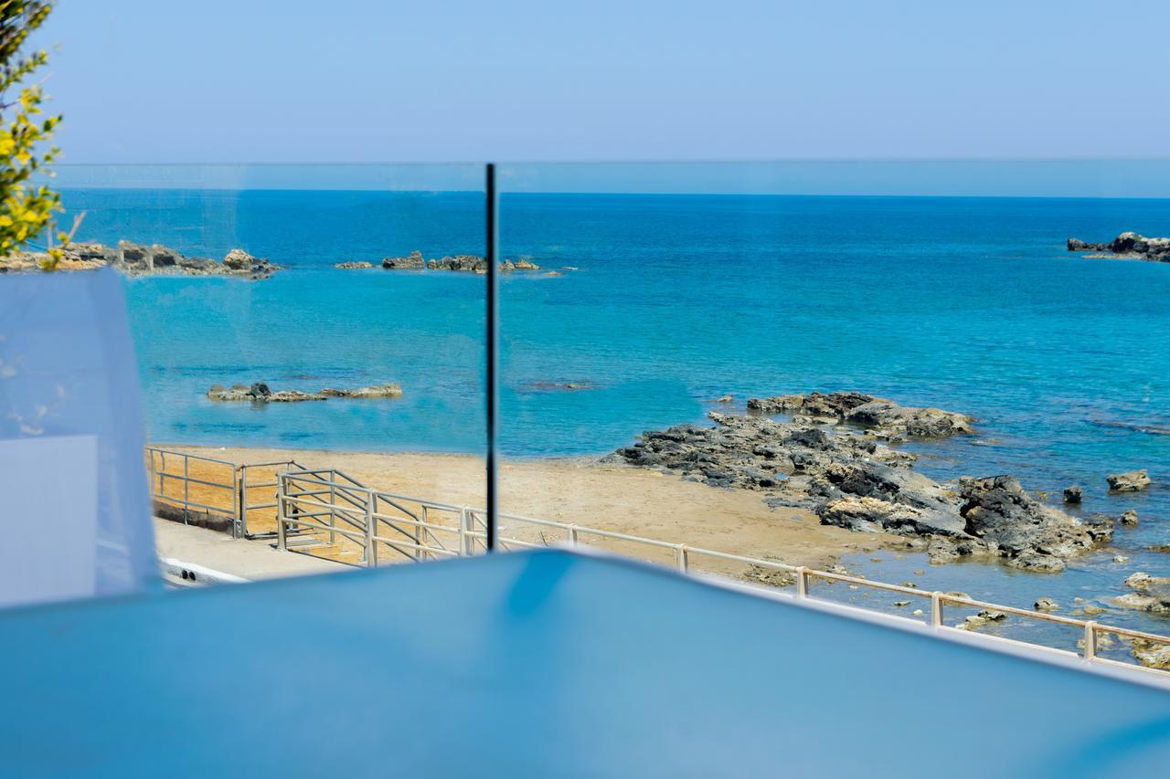 Sonja Beachfront Apartments Kato Daratso Bagian luar foto
