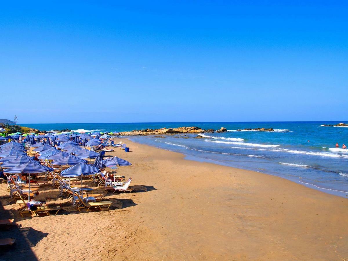 Sonja Beachfront Apartments Kato Daratso Bagian luar foto
